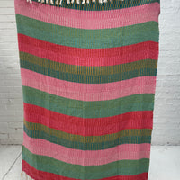 Isnel Recycled Cotton Throw | Green | Bloomingville