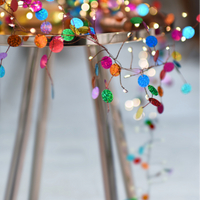 Confetti String - Colourful Decorative Fairy Lights: Plug In