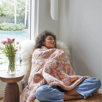 Boysenberry Pie Chunkey Knit Blanket
