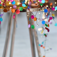 Confetti String - Colourful Decorative Fairy Lights: Plug In