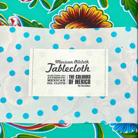 MEXICAN OILCLOTH TABLECLOTH | The Colours of Mexico by BenElke | 120cm x 250cm