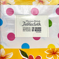 MEXICAN OILCLOTH TABLECLOTH | The Colours of Mexico by BenElke | 120cm x 250cm
