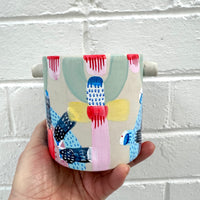 Hand Painted Clare Whitney -Ceramic Pot | 10cmx10cm