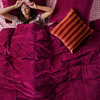Humphrey striped and Square Velvet Cushion