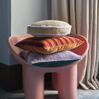 Humphrey striped and Square Velvet Cushion