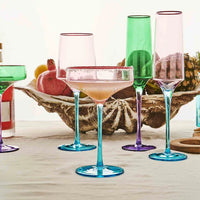 Rose with a Twist Champagne Glasses | set of 2