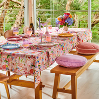 Meandering Meadow Linen Tablecloth | Standard Rectangular