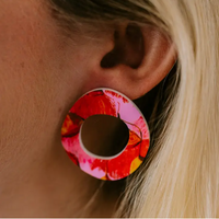 Pink Nade X Grotti Lotti | Bonnie | Magical Mop Tops Print Dangle Earrings