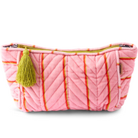 Wategos Soiree Stripe Velvet Toiletry Bag