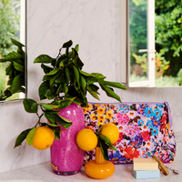 Forever Floral Quilted Cotton Toiletry Purse