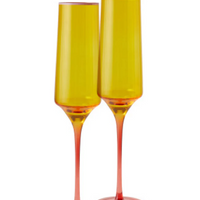 Tropical Punch Champagne Glasses | set of 2