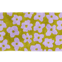 Big flower bath mat