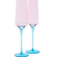 Rose with a Twist Champagne Glasses | set of 2