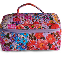 Forever Floral Lilac Quilted Cotton Toiletry Case