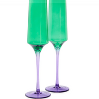Jaded Champagne Glasses | set of 2