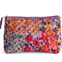 Forever Floral Quilted Cotton Toiletry Purse