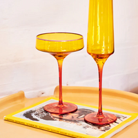 Tropical Punch Champagne Glasses | set of 2