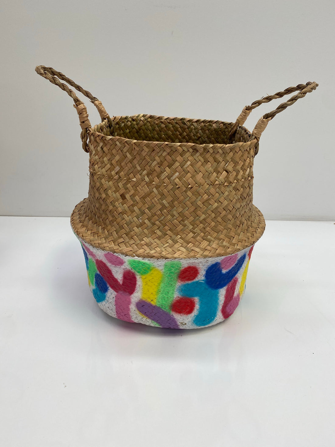 Clare Whitney hand painted basket