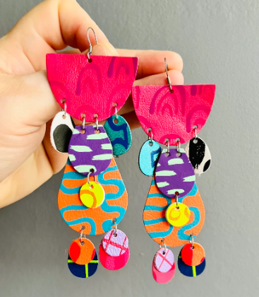 Painted Leather Earring Workshop with Bronwyn David SOLD OUT