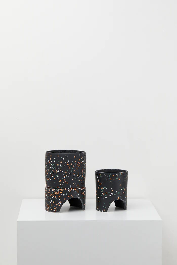 Archie Pot | Black Terrazzo