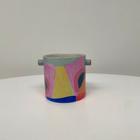Hand Painted Clare Whitney -Ceramic Pot | 10cmx10cm