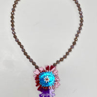 My Secret Garden Crystal Glass Bead Necklace