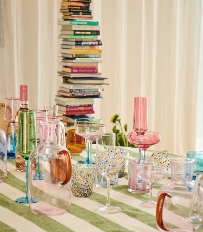 Blue Robin Champagne Glasses | set of 2