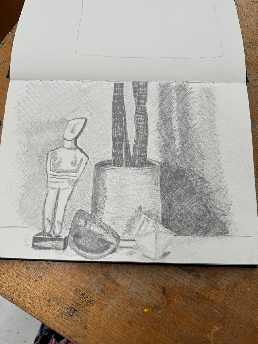 Observational Drawing Workshop with Christina Darras | series 1 | pencil, charcoal, ink