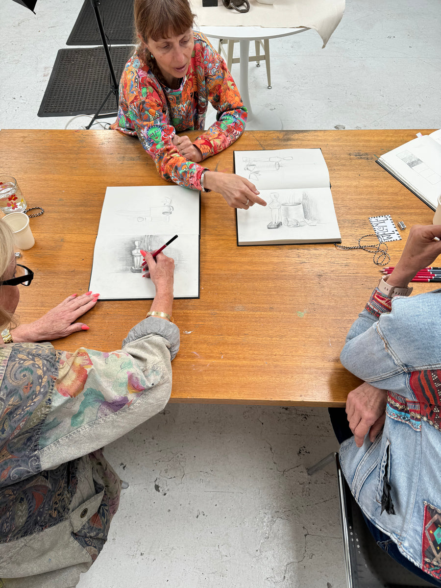 Observational Drawing Workshop with Christina Darras | series 1 | pencil, charcoal, ink