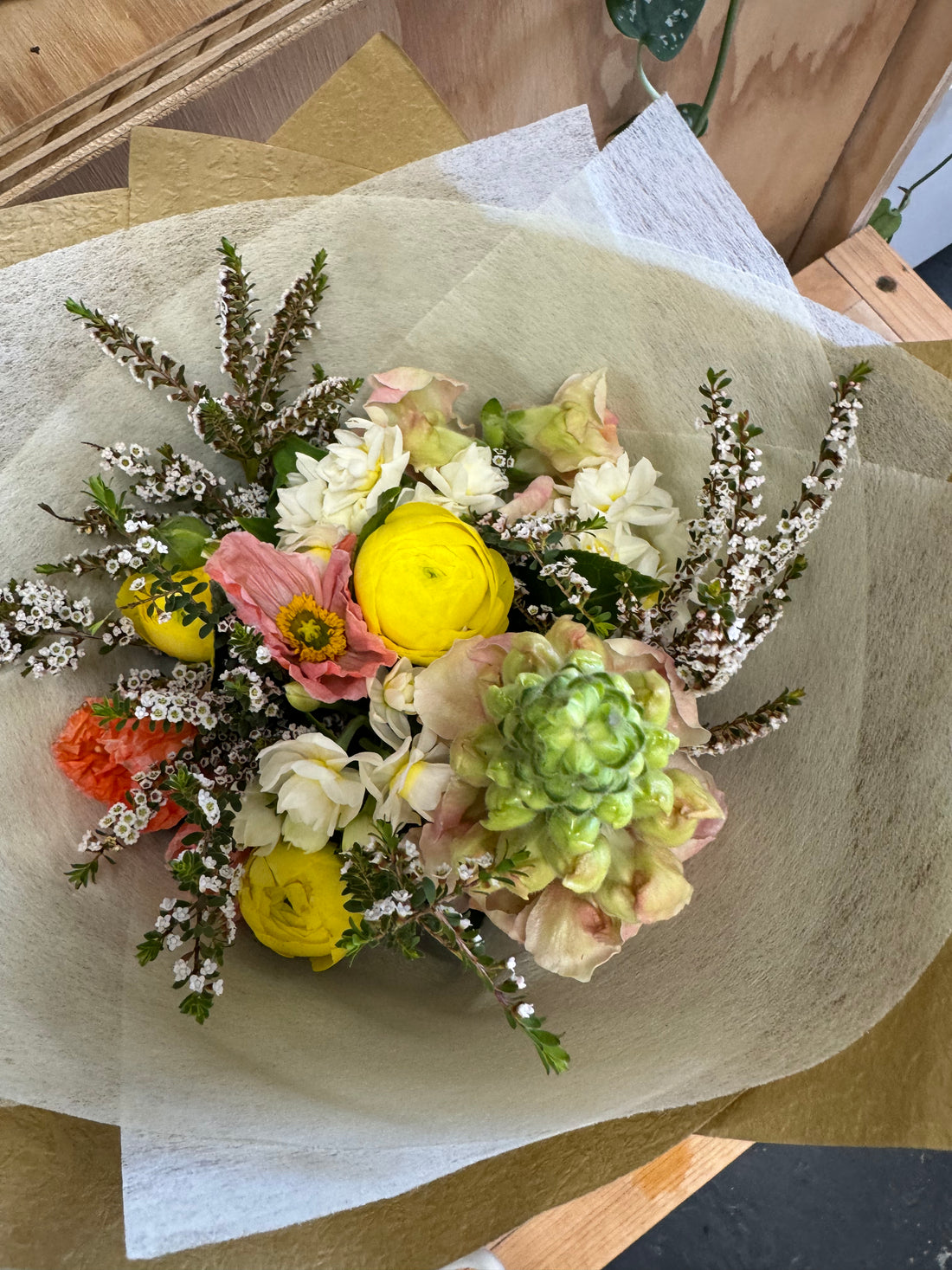 Locally grown arrangement