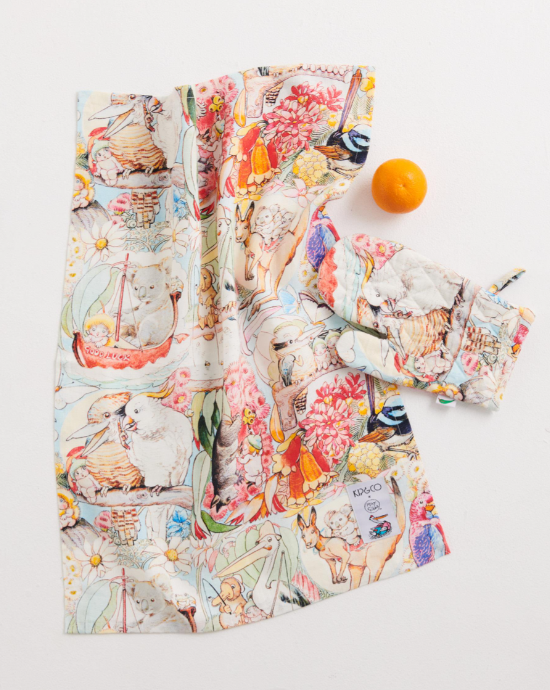 KIP&CO X MAY GIBBS BUSH FRIENDS LINEN TEA TOWEL