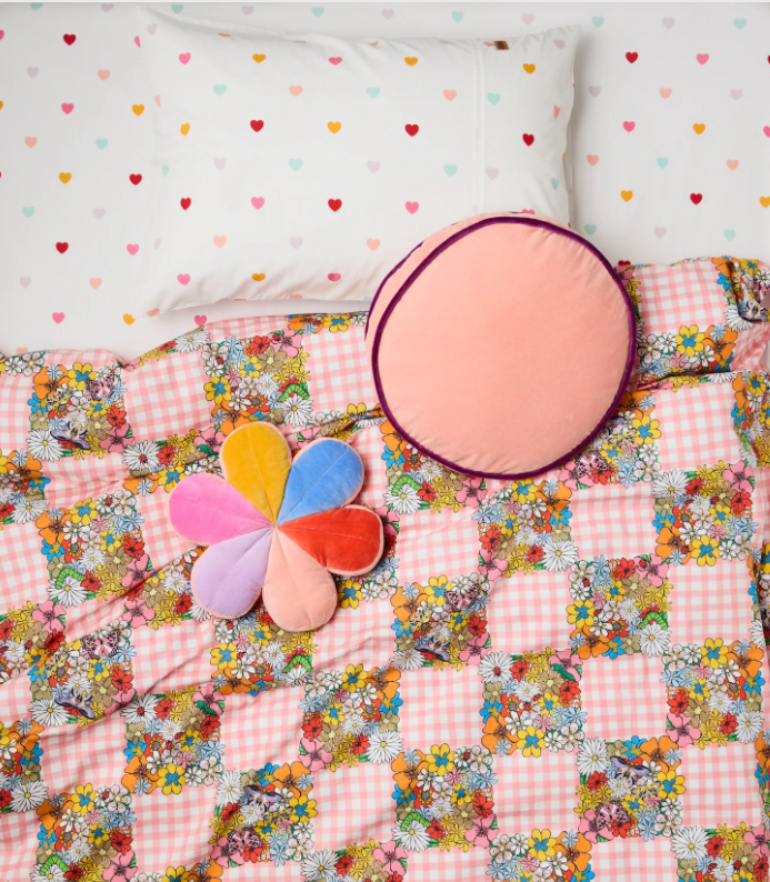 Plum Jam Velvet Pea Cushion