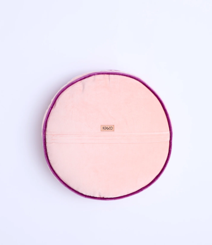 Plum Jam Velvet Pea Cushion