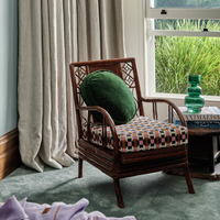 Kombu Green Velvet Pea Cushion