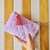 Lilac Velvet Cosmetics Purse