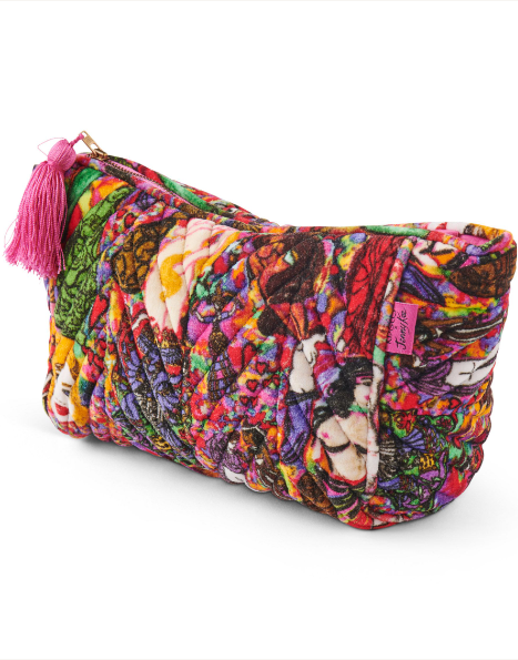 Kip & Co x Jenny Kee Goddesses Velvet Toiletry Bag