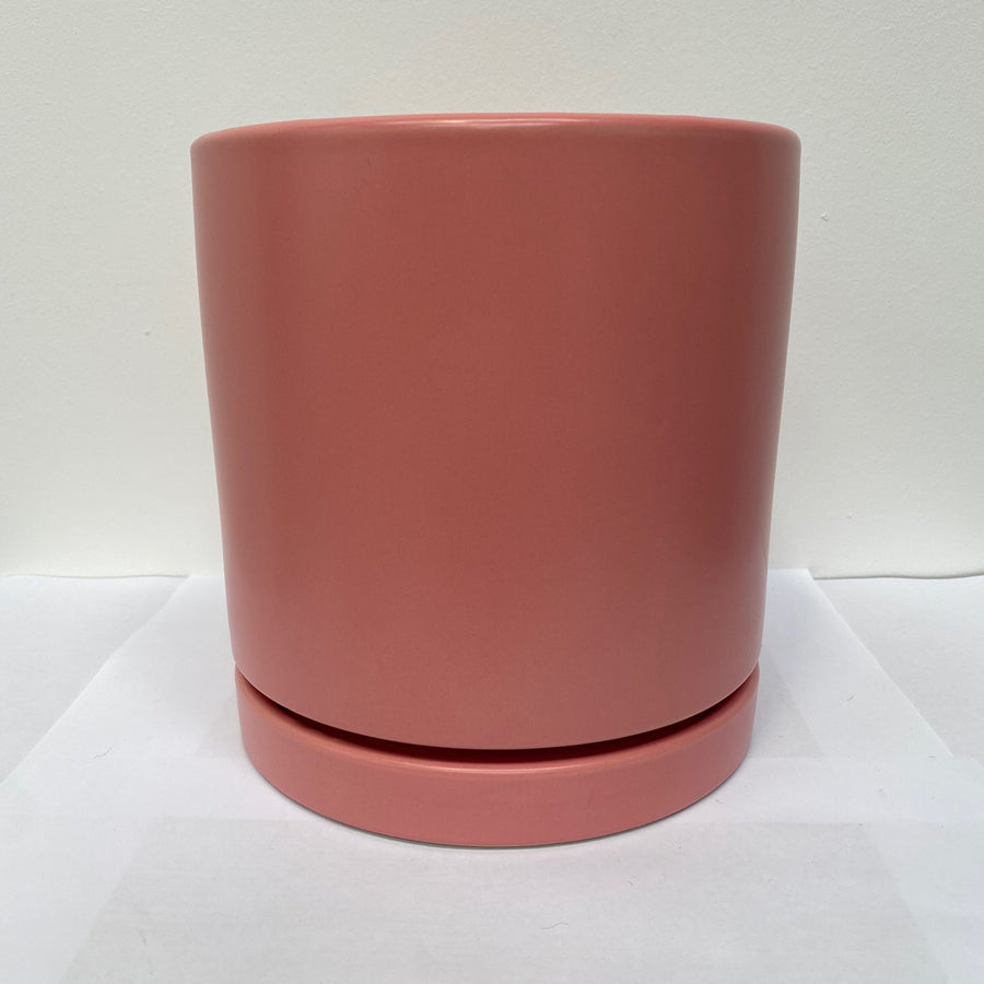 Loreto Pot with Plate | matte earth red