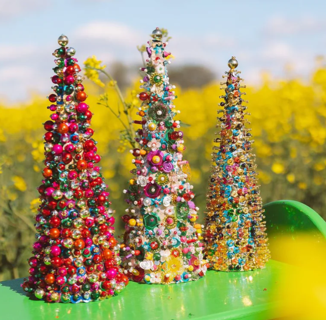Beaded Christmas Trees