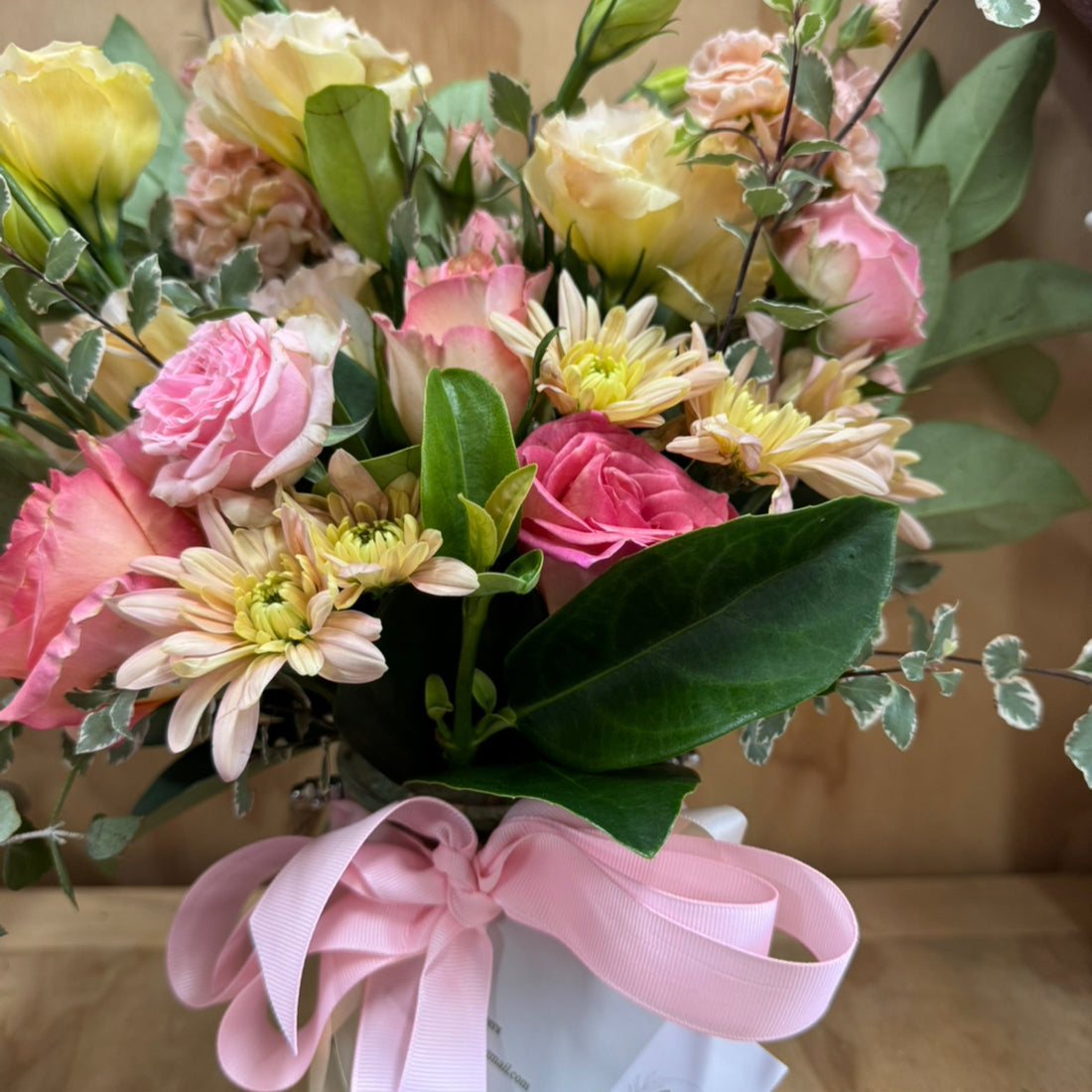 $50 Arrangement in Glass Vase