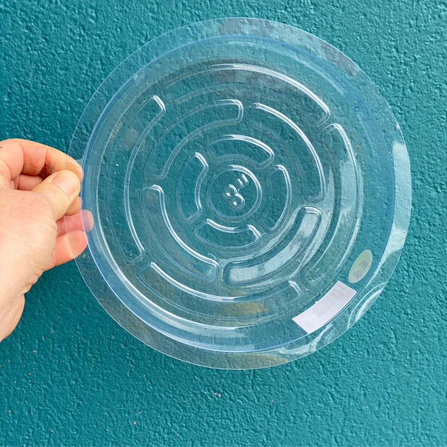 8inch Clear Plastic Saucer | 20cm