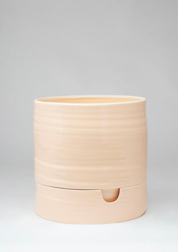A&C Self Watering Plant Pot | Tall | Burnt Coral