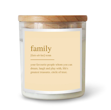 LIMITED EDITION Dictionary FAMILY candle BYRON BAY