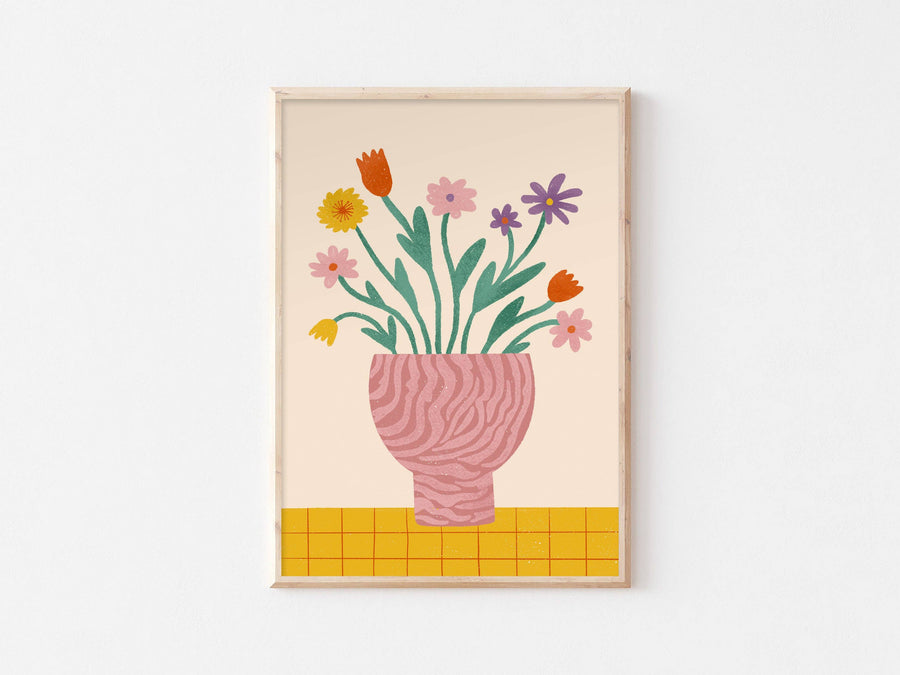 Lauren Sissons Studio - Flower Vase Print