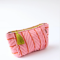 Wategos Soiree Stripe Velvet Toiletry Bag