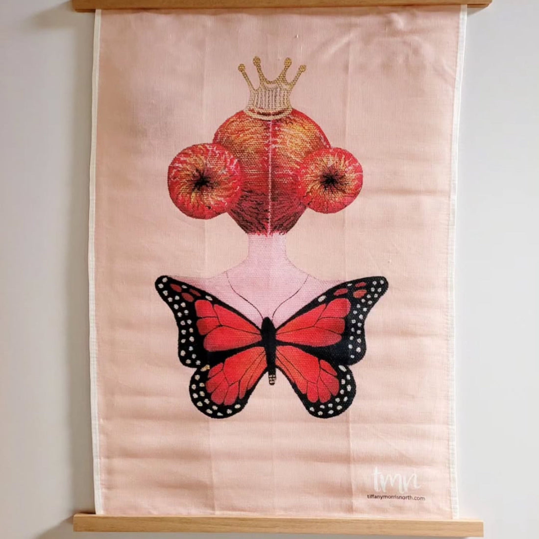 TMN | Queen of the Flowers Linen Tea Towel