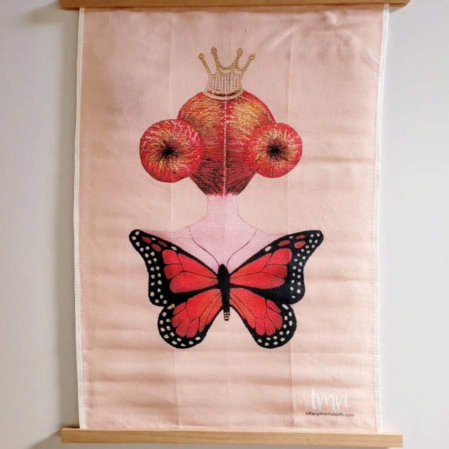 TMN | Queen of the Flowers Linen Tea Towel