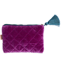 Wild Grape Velvet Cosmetics Purse