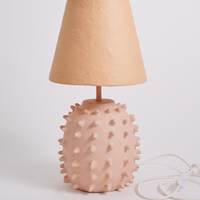 Rambutan Paper Mache Lamp