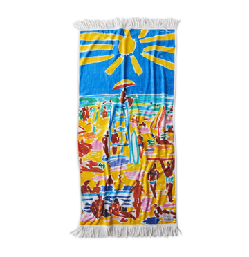 K&CXKD BEACH LIFE TERRY BEAH TOWEL