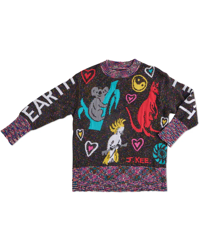 Jenny Kee + Kip&Co | Earth First Peace Always Knit Sweater